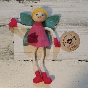 Hand Felted Fairy Tooth Fairy Doll Fair Trade Napal